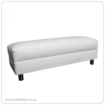 White Double Ottoman
